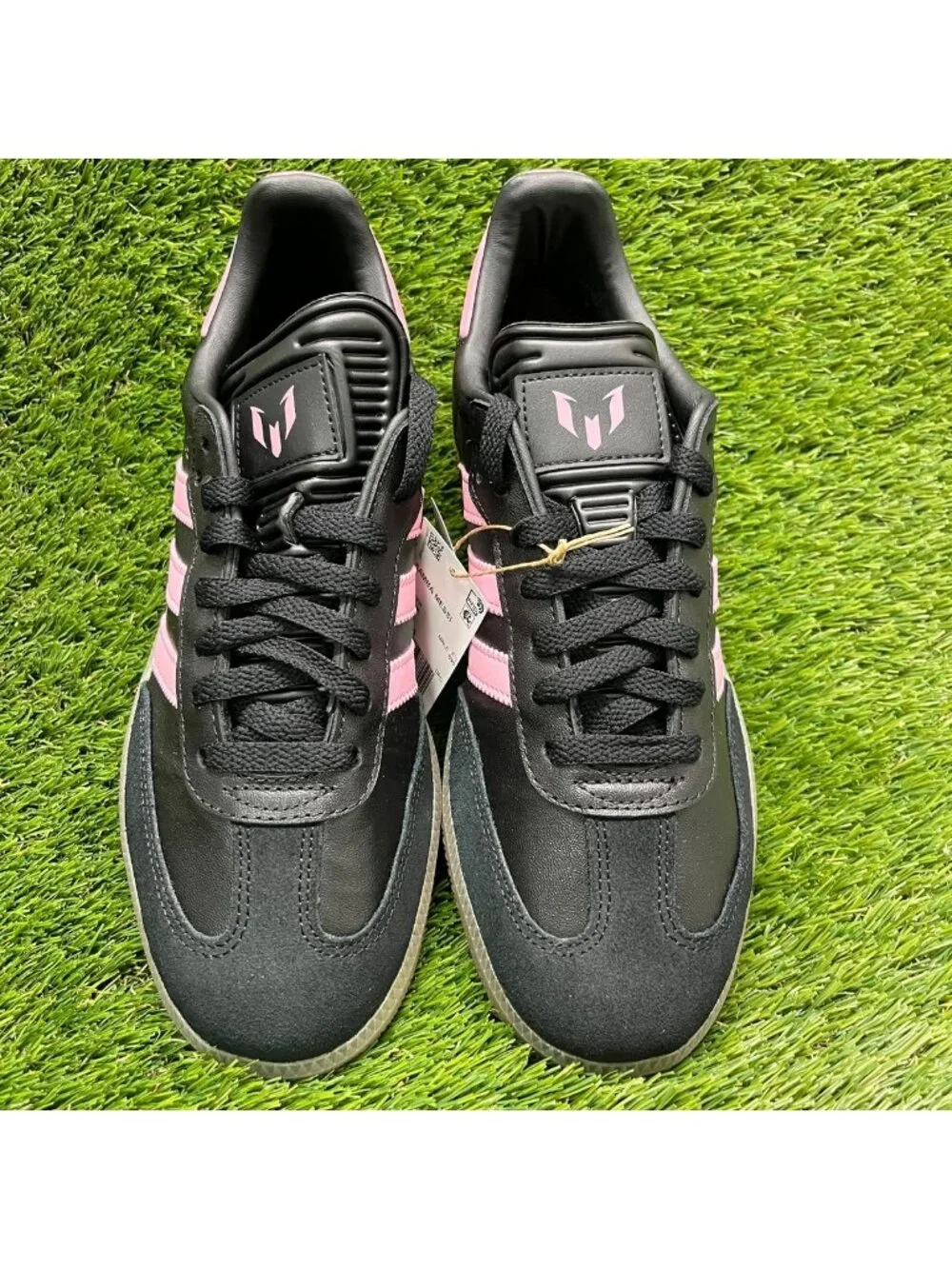 Adidas Samba Inter Miami CF x Messi Mens Size 9 Black Athletic Shoes Sneakers